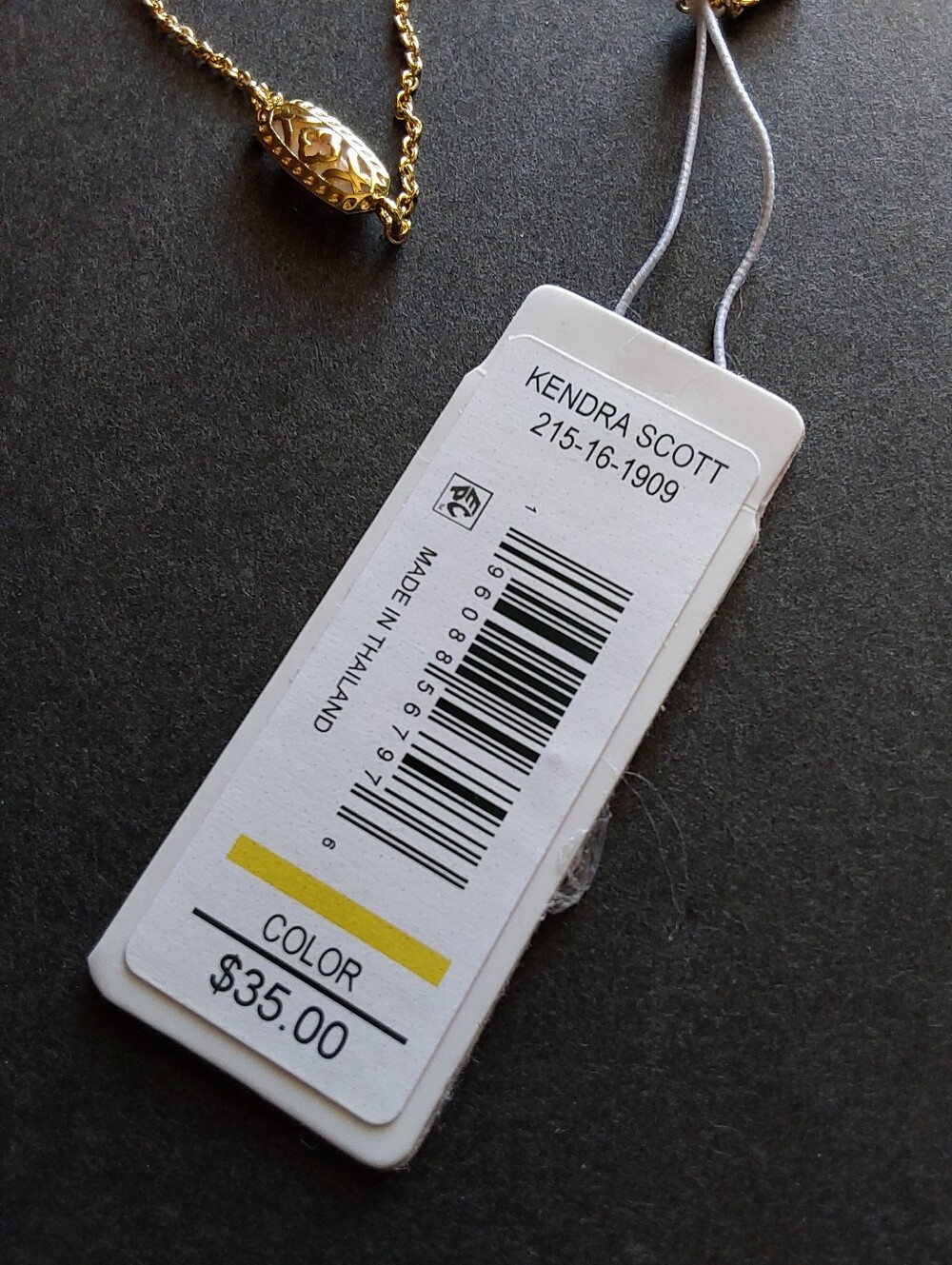 🌺 NWT Kendra Scott Gold Bracelet with Semi-Precious Stone - Picture 4 of 4